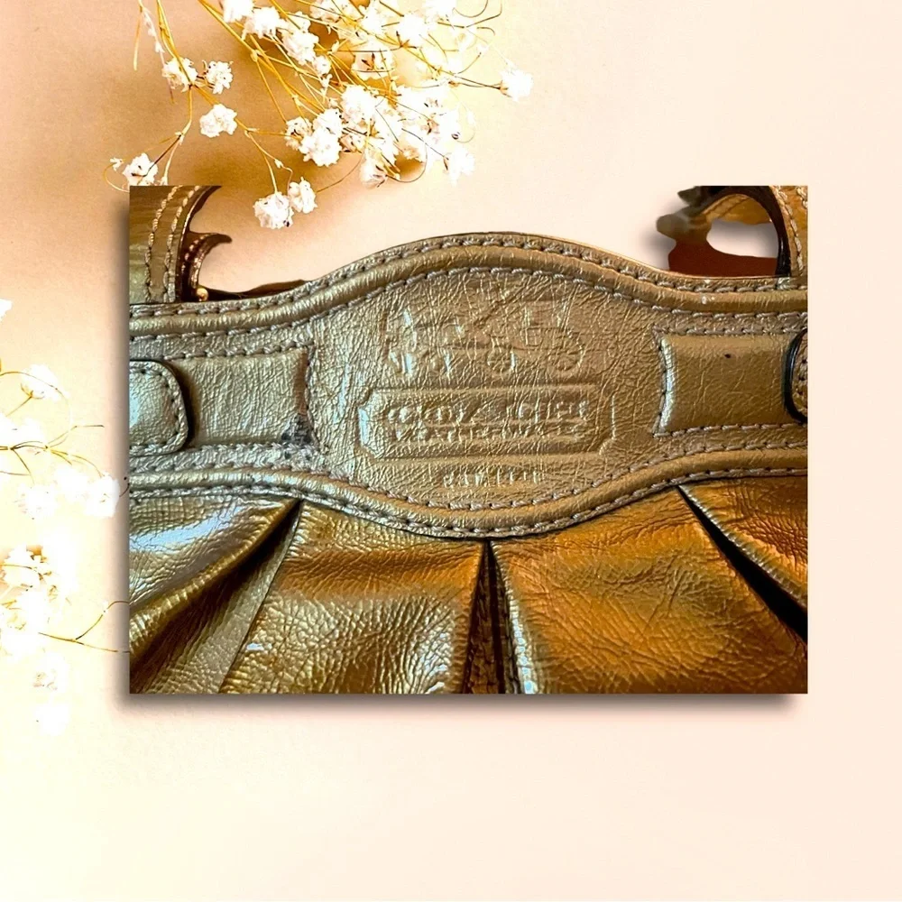 Coach Garnet Metallic Gold Large Bag